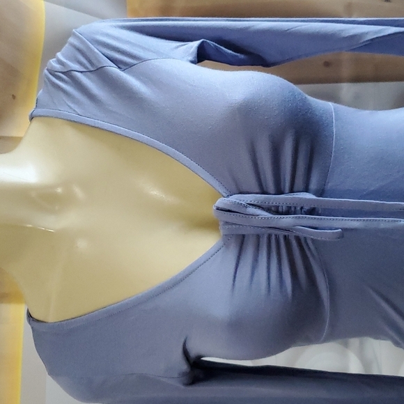 NWT Pret-a-porTEE Cinched Front long sleeve top Size XS - Picture 2 of 5